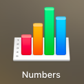 macOSの表計算ソフト Numbers