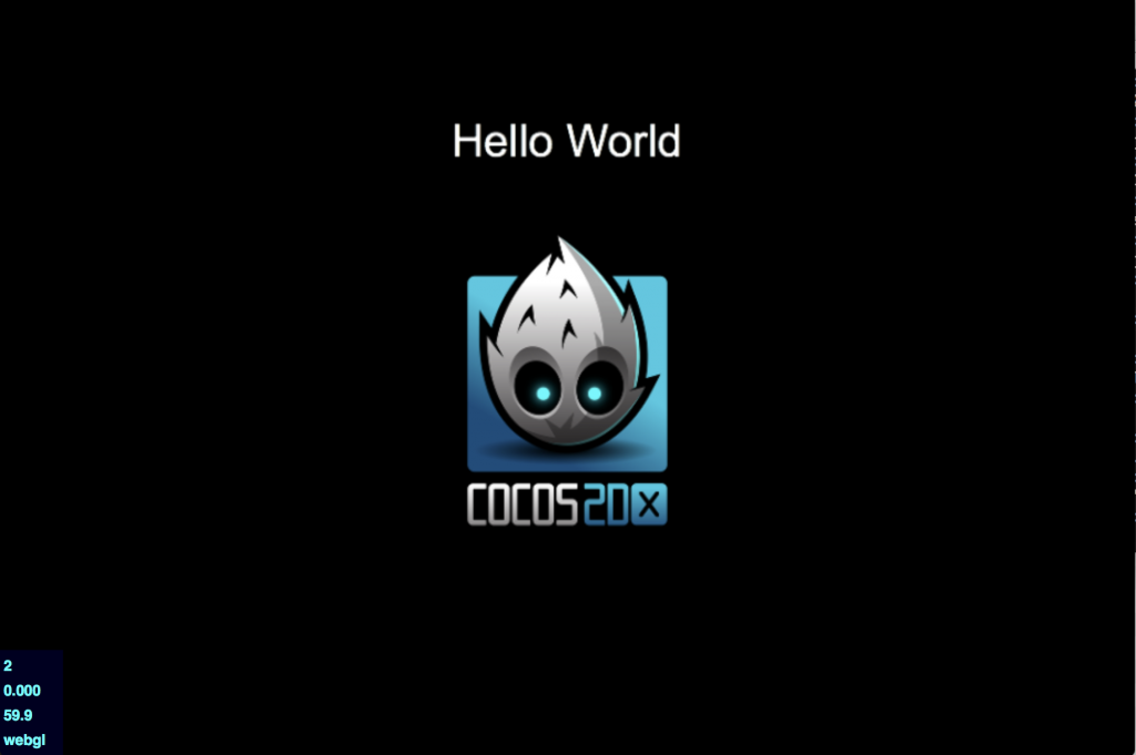 Hello World の画面