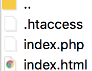 index.htmlを省略する.htaccess