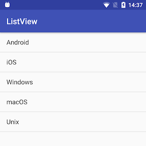 AndroidアプリのListView