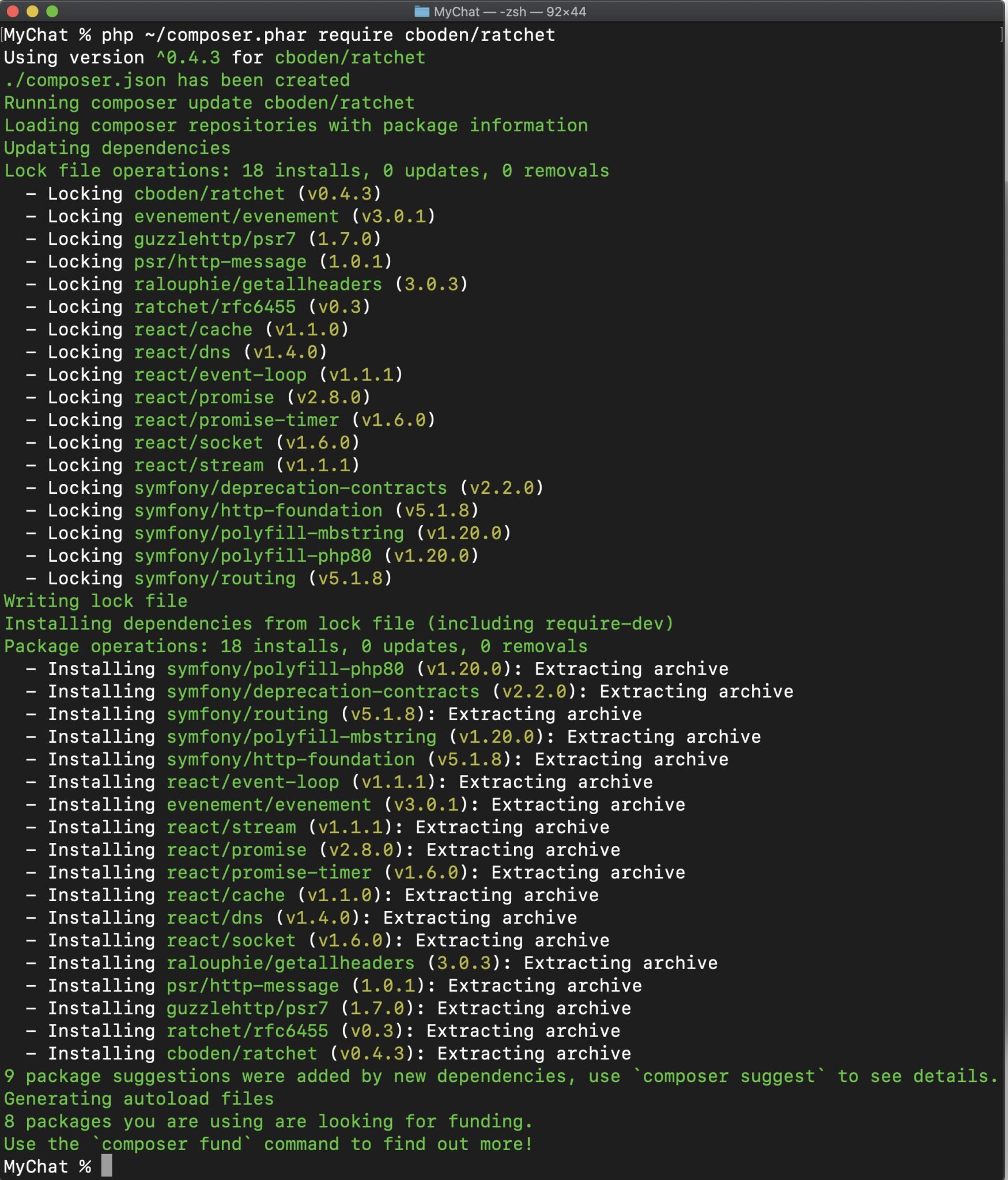 [PHP]Ratchetの初期設定とテキストのリアルタイム通信テスト JoyPlotドキュメント