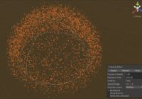 ParticleSystemの粒子発生のシミュレーション